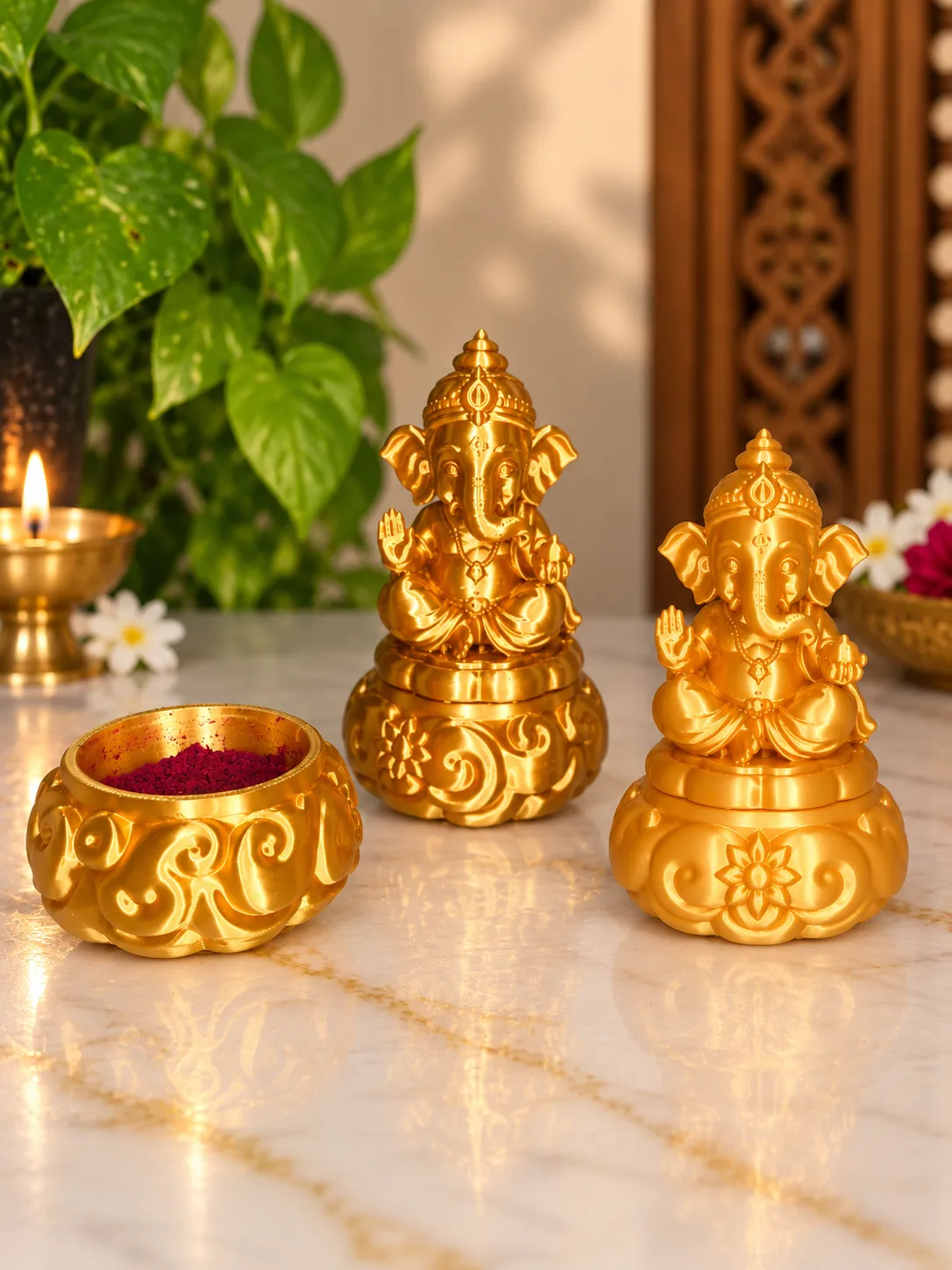 Sri Ganesha Kumkum Chimil — Poojaitems, view 3